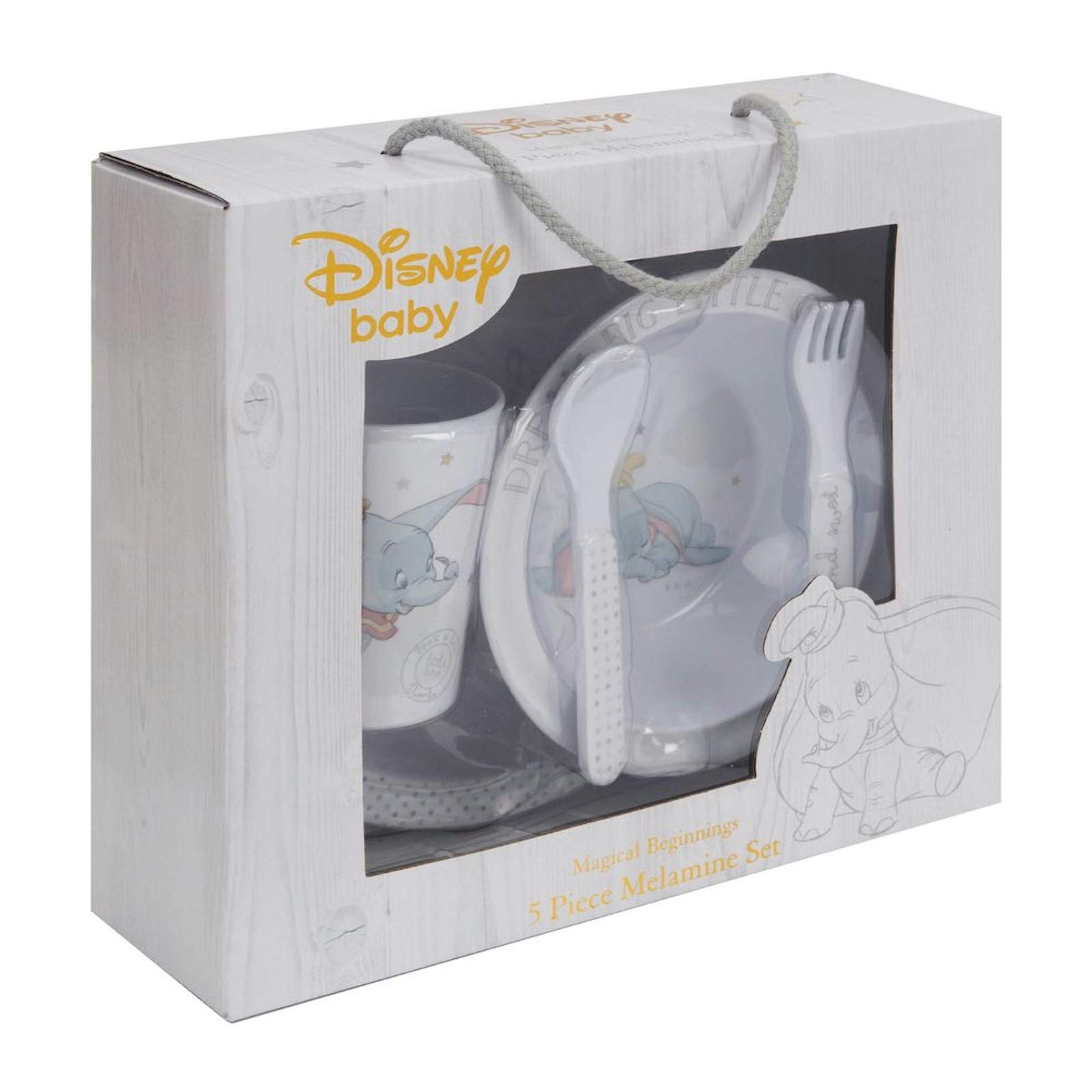 Brand: Disney Magical Beginnings 5 Piece Melamine Crockery Set Dumbo DI520, 200 g