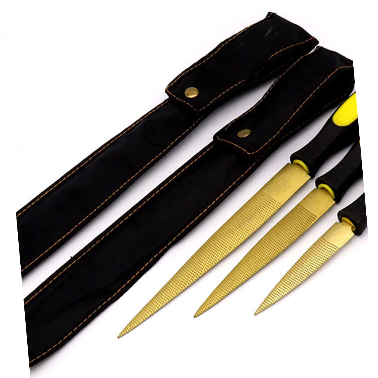 Jeu de Limes à Bois en Acier au Carbone 5 Pièces pour Menuiserie