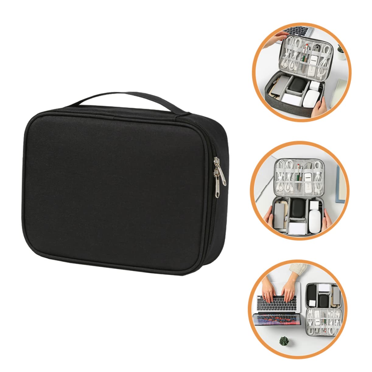 DOITOOL 3 Pezzi Organizzatore Per Cavi Da Viaggio Organizer Per Accessori Elettronici Custodia Per Caricabatterie Per Auricolari Power Bank