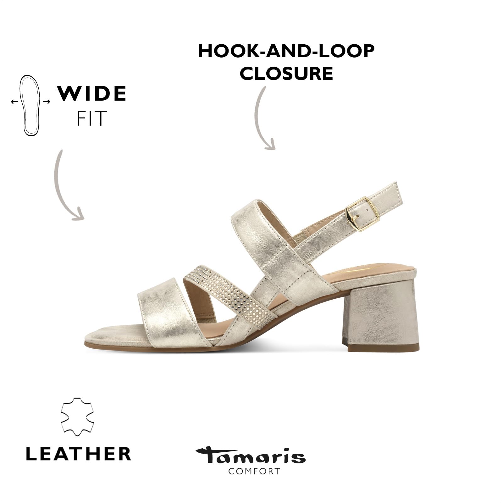 Tamaris Wide FIT Sandalette 8-88318-44 H-Weite