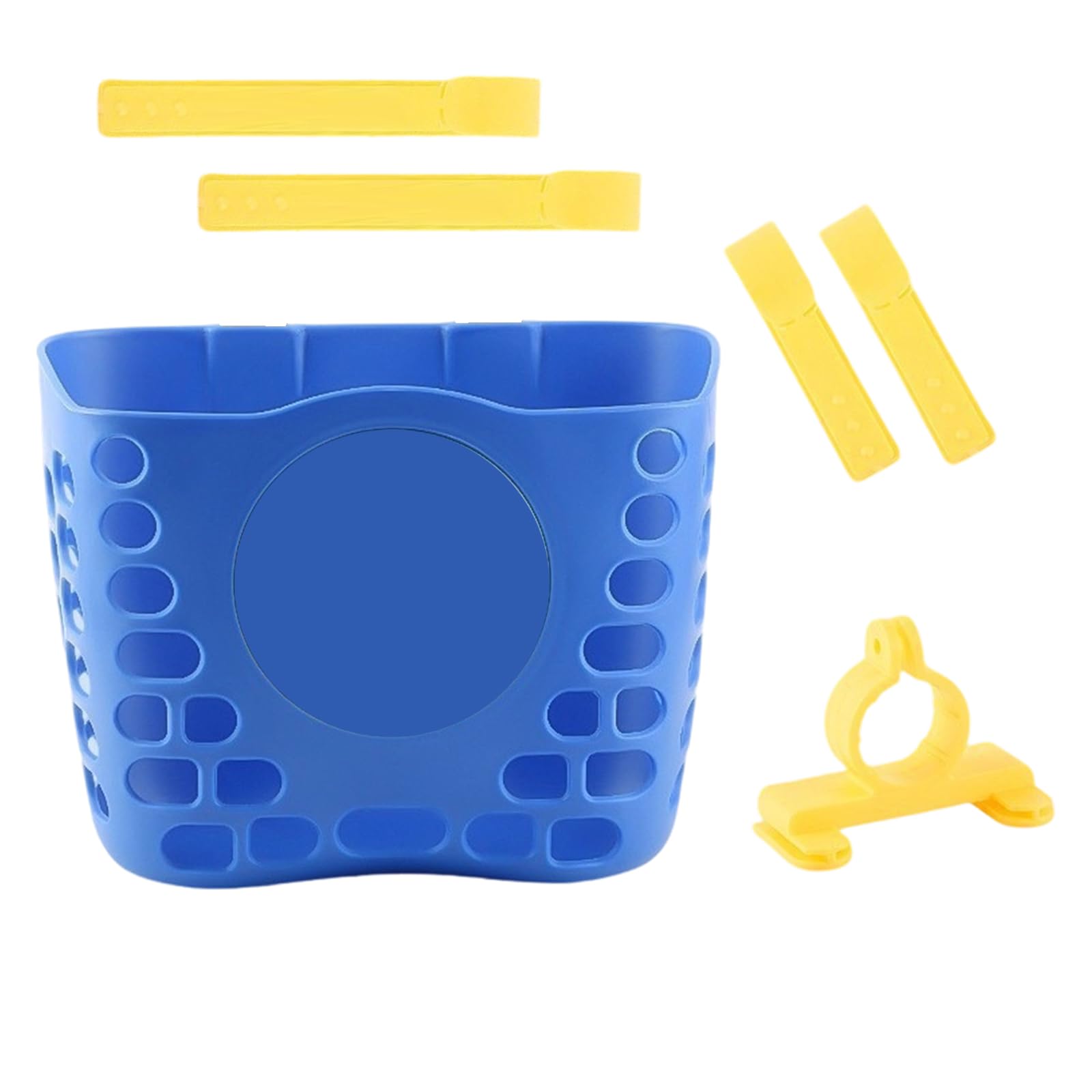 QIAOLIDA Removable Bicycles Basket Colorful Bike Front Handlebars Storage Basket for Boy Girl Bicycles