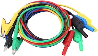 Conjunto de cabos de fio condutor de teste P1018A Plugue de banana para a sonda de teste Clip Cabo de fio elétrico, conector de alta tensão para a sonda de teste Clip