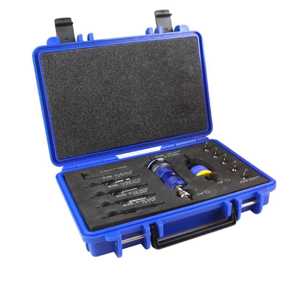 Jnchdghwa Blue Air Drill Clutch Compatible Counterbore Drill Bits Set-Limited Stock, Adjustable Depth Stopping Function For Drilling Tasks Countersink