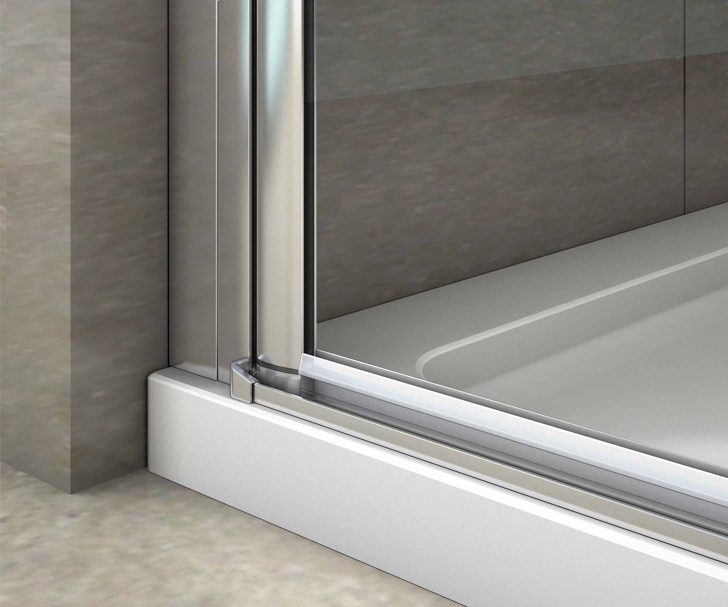 AICA porte de douche pivotante 70x180cm en 6mm verre anticalcaire porte de douche Hauteur 180cm Installation en niche