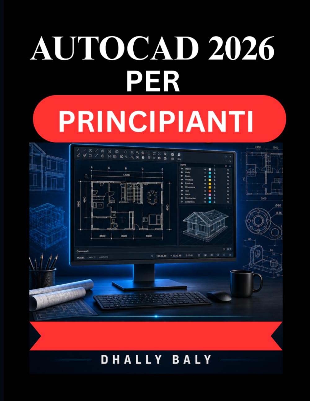 AUTOCAD 2026 PER PRINCIPIANTI: Una guida pratica completa alla modellazione 3D, alle funzioni intelligenti e alla configurazione professionale del disegno
