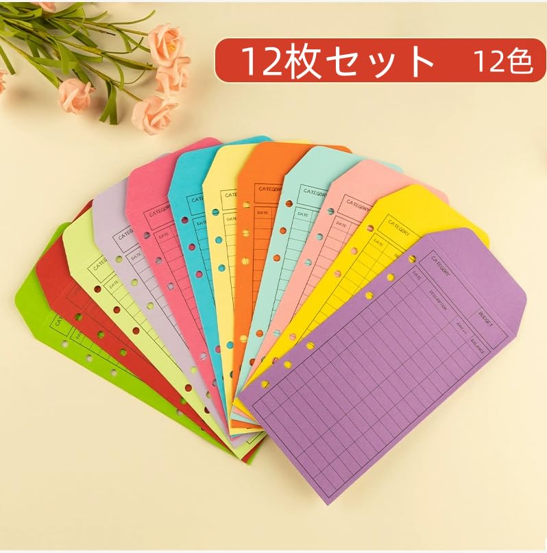 UR封筒 金 12枚セット Amazon.co.jp: 現金封筒 予算封筒 12枚 穴あき 書き込み