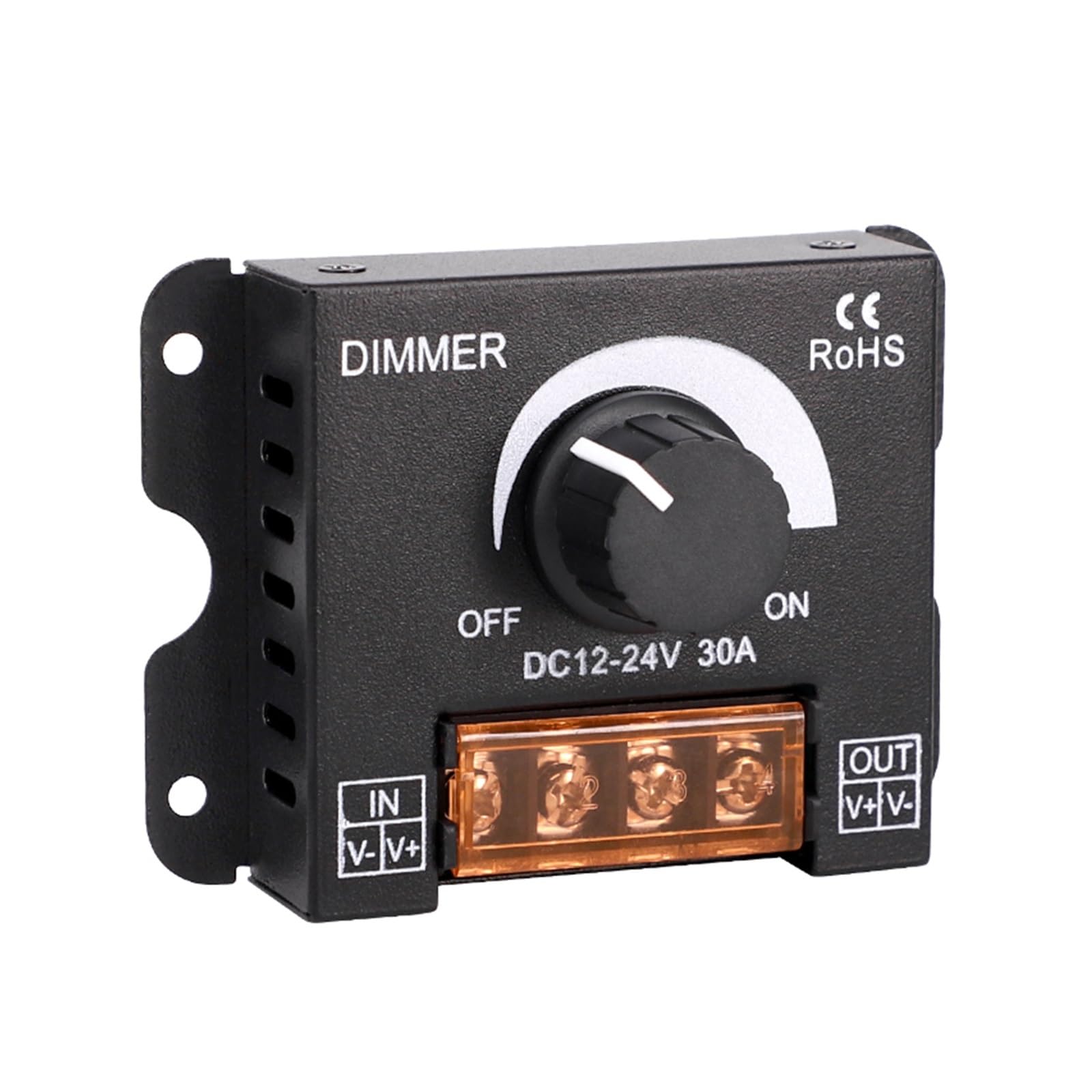 Regulador de intensidad de luz LED lineal con caracteres luminosos, controlador de ajuste de brillo, control remoto táctil, CC de bajo voltaje 12/24 V | Dimmer monochrome touch panel