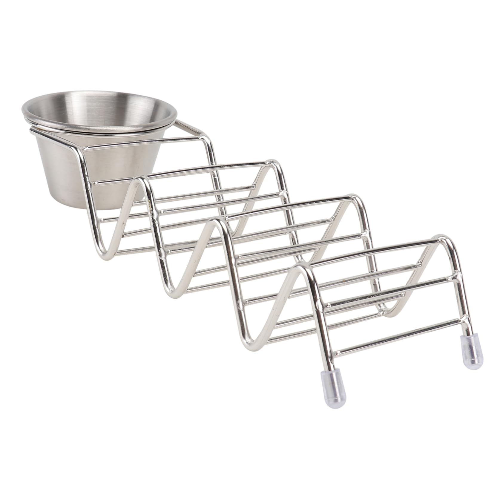 LALADEFIEE Sturdy Stainless Taco Rack Pancake Stand Mexican Crepes Holder Frying Cake Display Stand