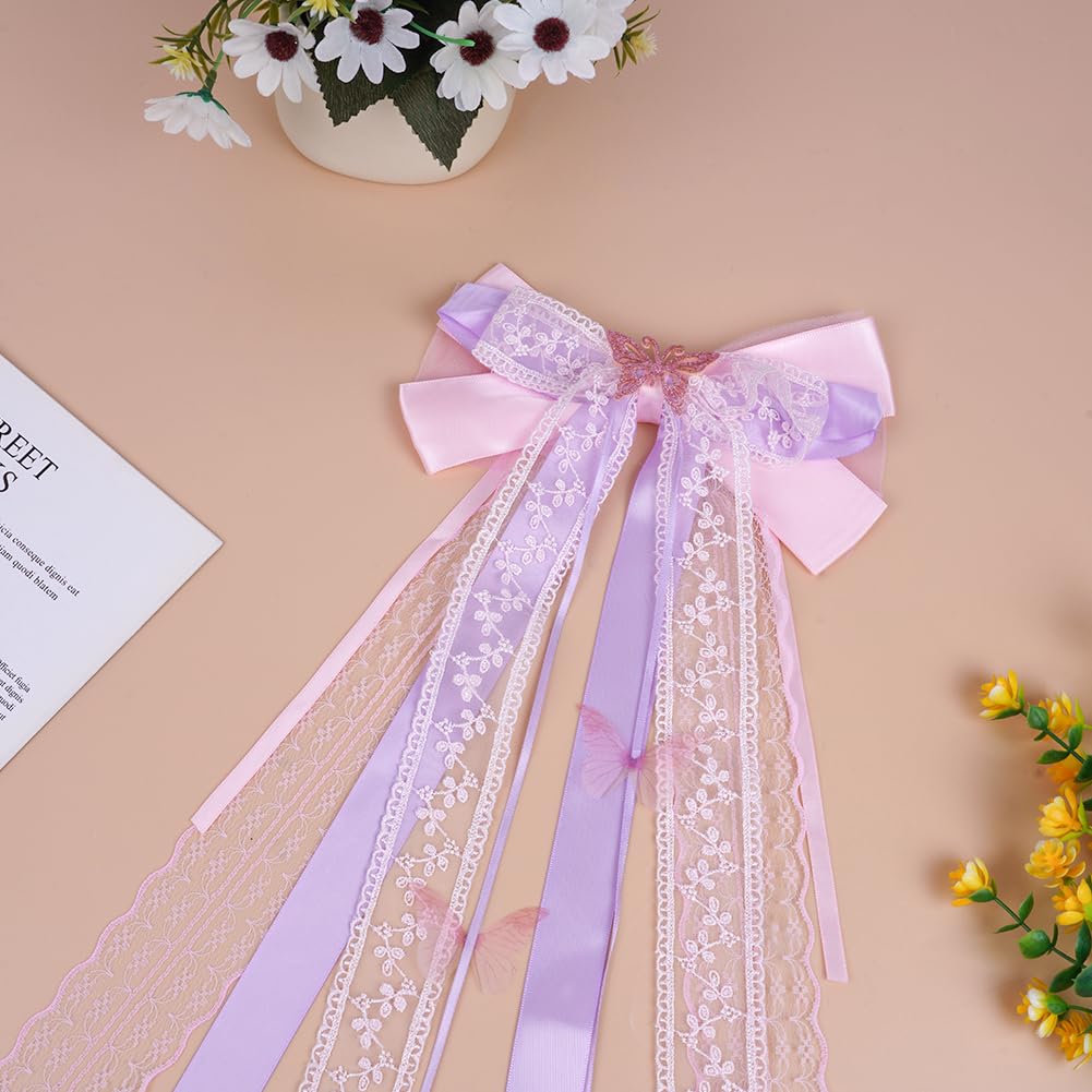 HOTUT Lazo de Bolsa de Azúcar, 60x20CM Arcos Lazos de Regalo, Decoración Boda de Coche, Decoración de Bolsas de Azúcar para Comienzo del Colegio, para Bodas,Fiestas, Envoltorios de Regalo