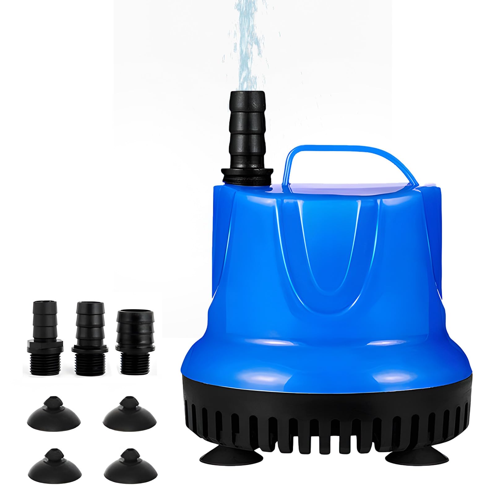 水中ポンプ 底部入水式 循環ポンプ 水槽ポンプ 吐出量5800L/h 揚程5.6m 低水位対応 125W 50/60Hz共用 省エネ 低騒音 アクアリウム/亀の水槽/プール/いけす/お風呂 排水ポンプ 水耕栽培ウォーターポンプ 水族館給水