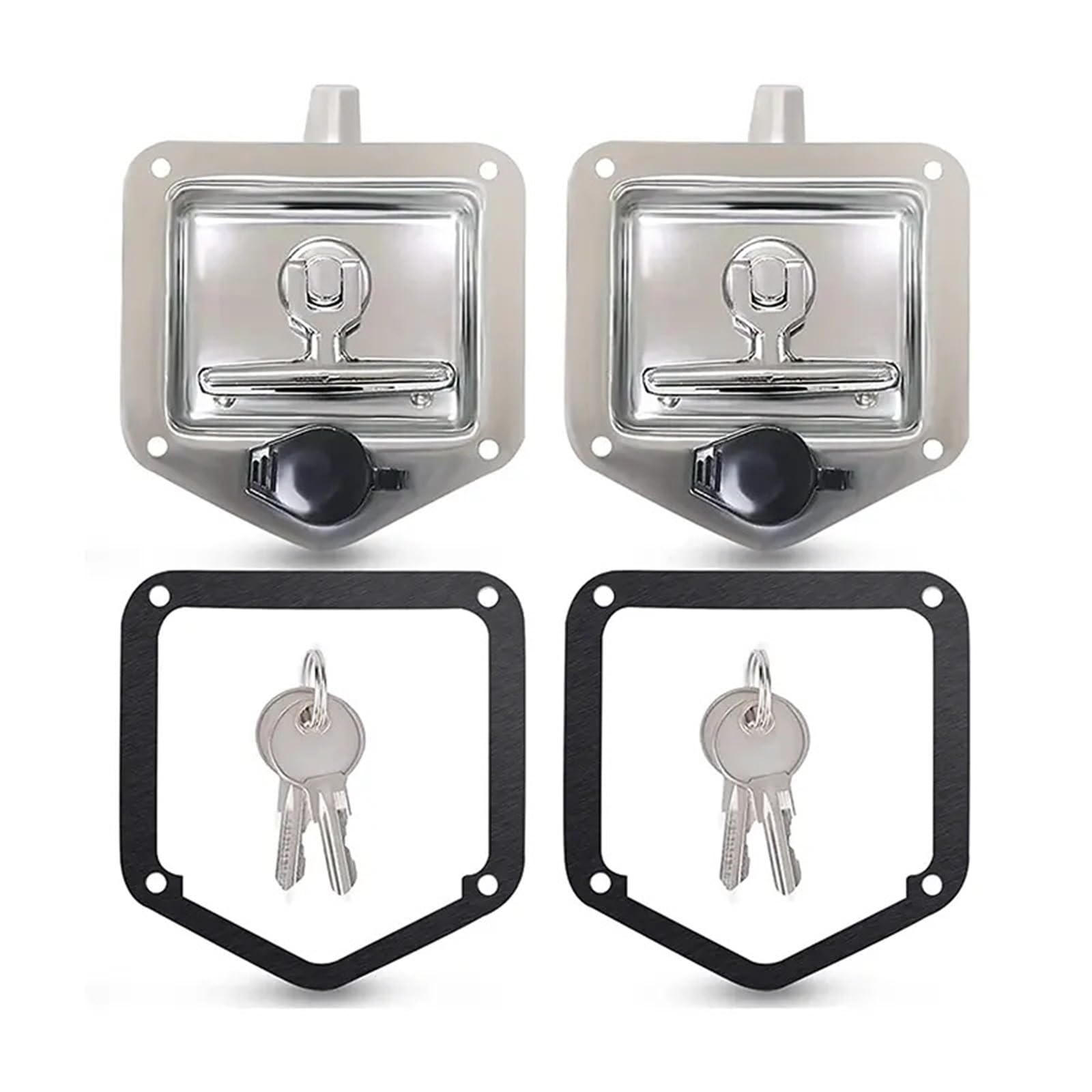 Loquet de remorque pliable en inox avec poignée en T pour camion et camping-car