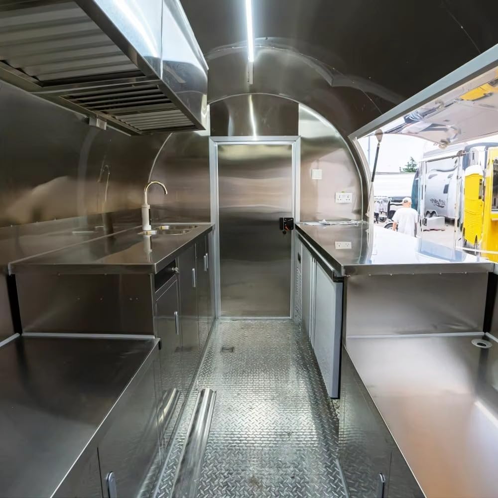 Mobilna przyczepa gastronomiczna kuchnia komercyjna restauracja