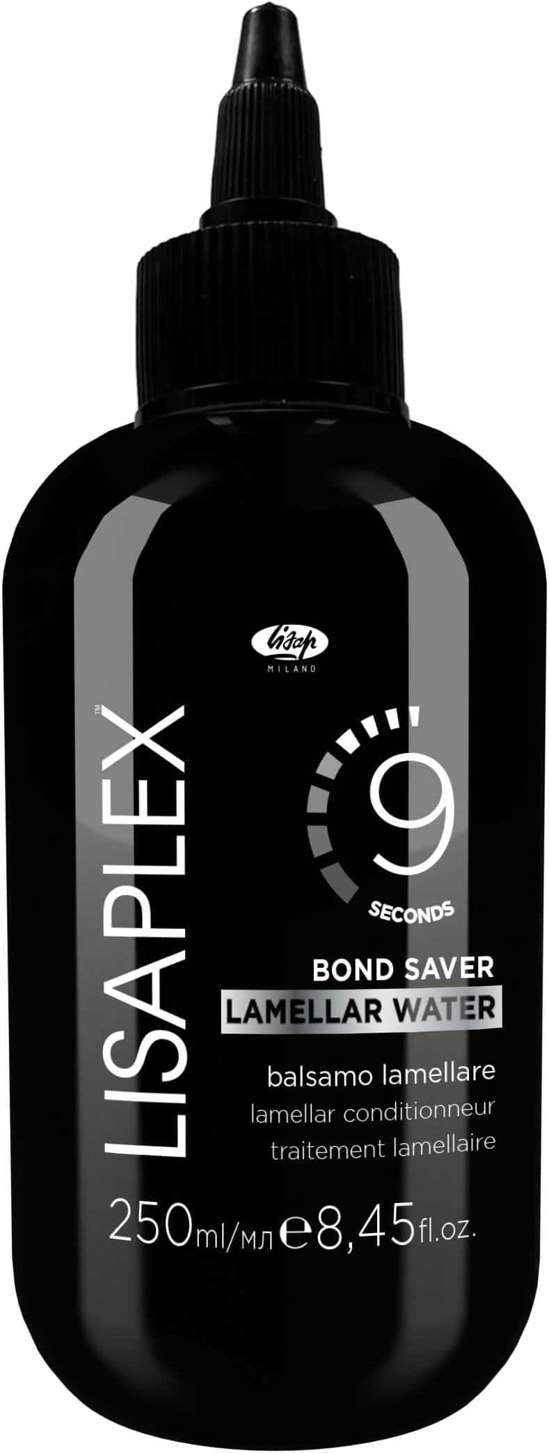 Lisaplex Lamellar Water – Works in just 9 Seconds – Detangling, Frizz-reducing, Repairing – Improves Softness and Shine – Reduces Blowdrying Time (8.45 Oz)