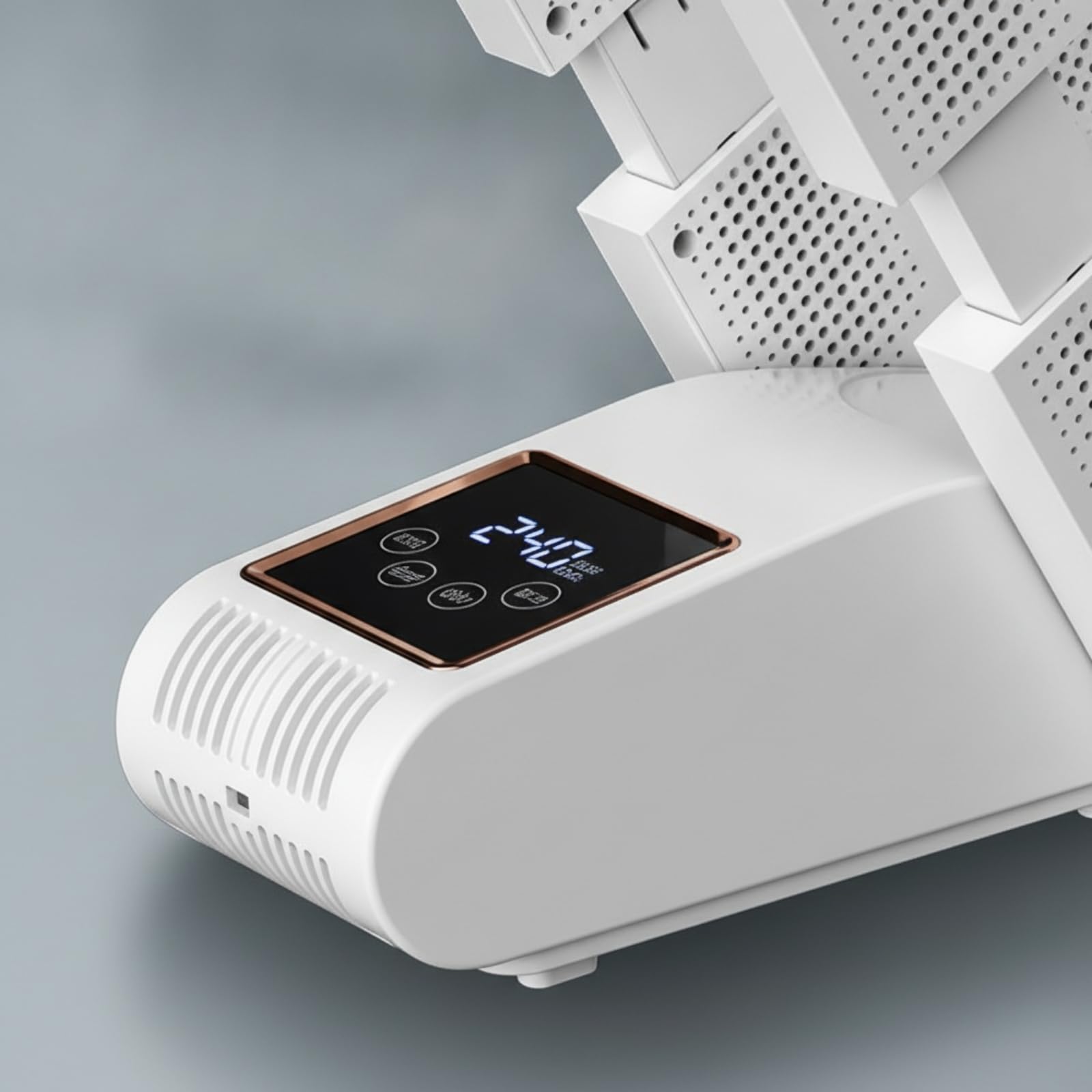 Asciuga Scarpe con Deodorizzazione Temporizzat Asciuga Scarpe con Display LED Deodorante Asciugascarpe Pieghevole per dopo Giorni di Pioggia, Bianco