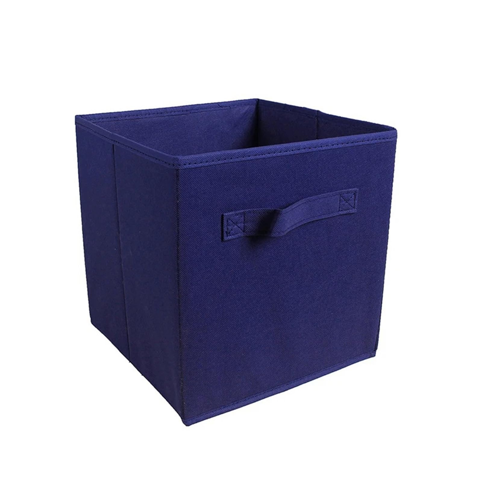 MFESFCS Canvas Storage Boxes With Handle Basket Non-woven Folding Fabric Box Cube Sundries Organizer Storage Bins(A10)