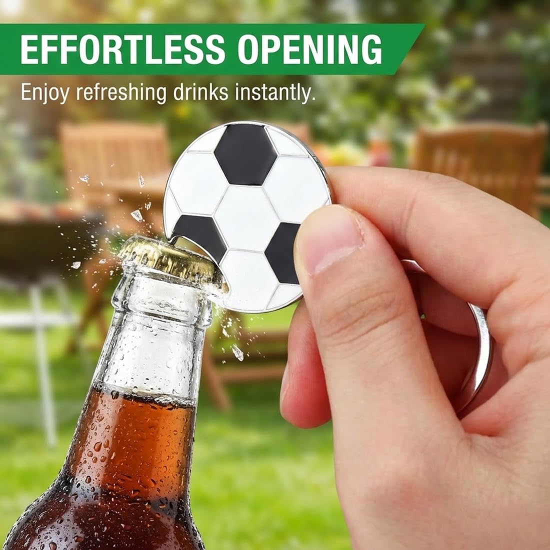 2 Pezzi Portachiavi Multifunzionale Calcio Apribottiglie Divertente Personalizzato, Gadget Calcio Regalo Per Uomo Keychain, Pallone Calcio Portachiavi Pallone Calcio Per Festa Mondiali 2026 - 4