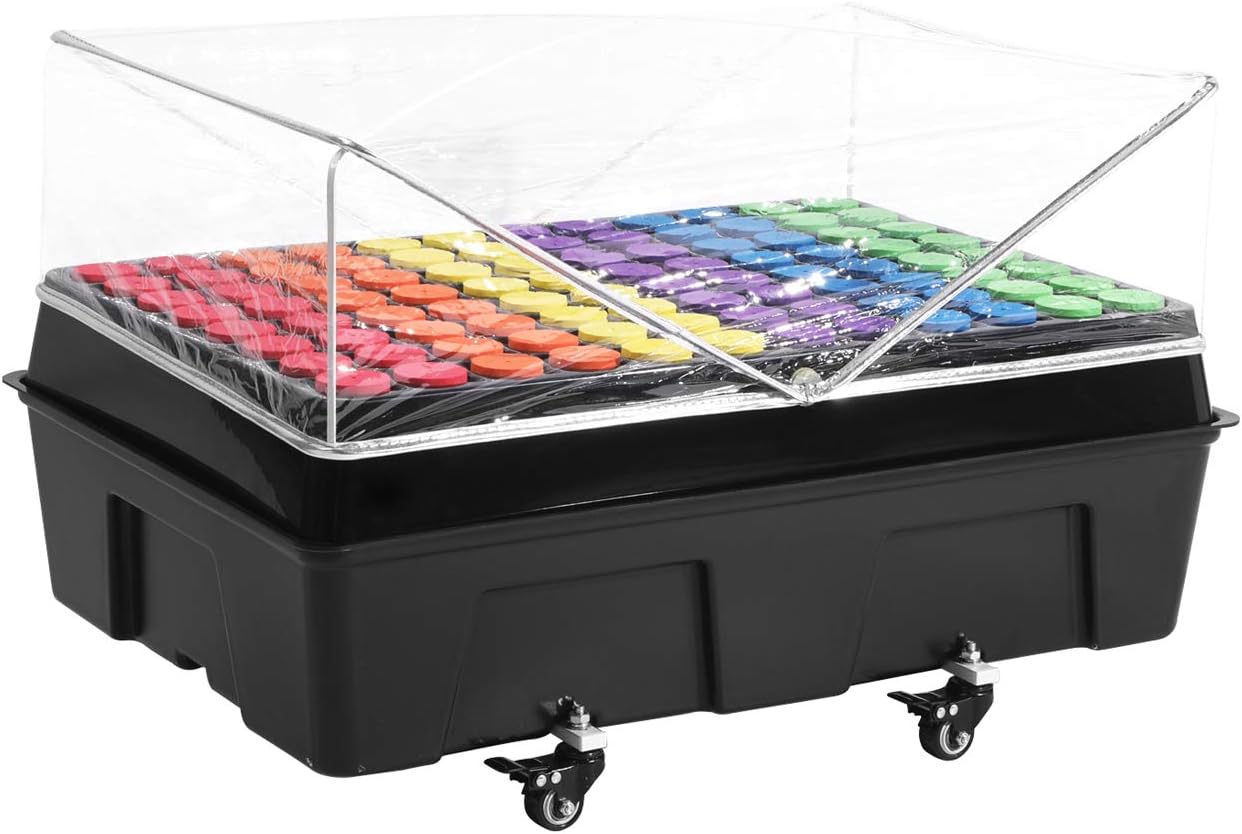 Clone Machine 96 Site, Aeroponic Cloning System Using 2 in Neoprene Insert Collars with Free Cloner Humidity Dome for Plant Cutting Propagation