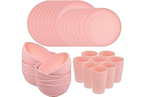 Supernal Pink Dinnerware Set: Vibrant Pink Dishes for Every Occasion