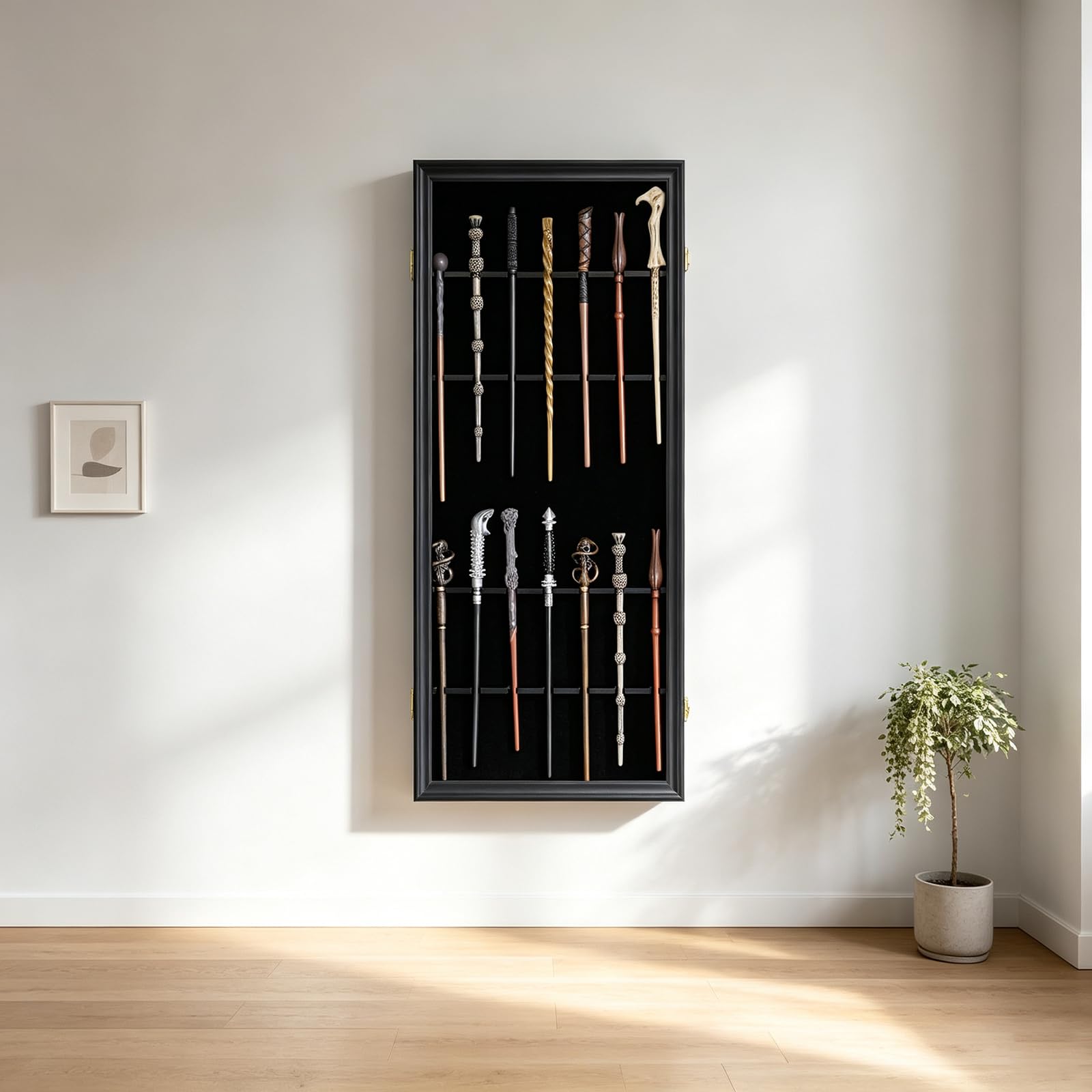 WANDS 会報2～14 WANDERLAND Amazon.com: 14 Wands Display Case Lockable Wall Mount Wood Wand