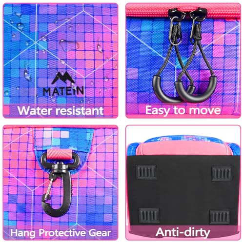 MATEIN Basketball Bag, Sturdy Soccer Bag with Ball Holder & Shoe Compartment, Large Basketball Backpack for Training Equipment, Water Resistant Sports Ball Backpack Fits Volleyball Football, Colorful4