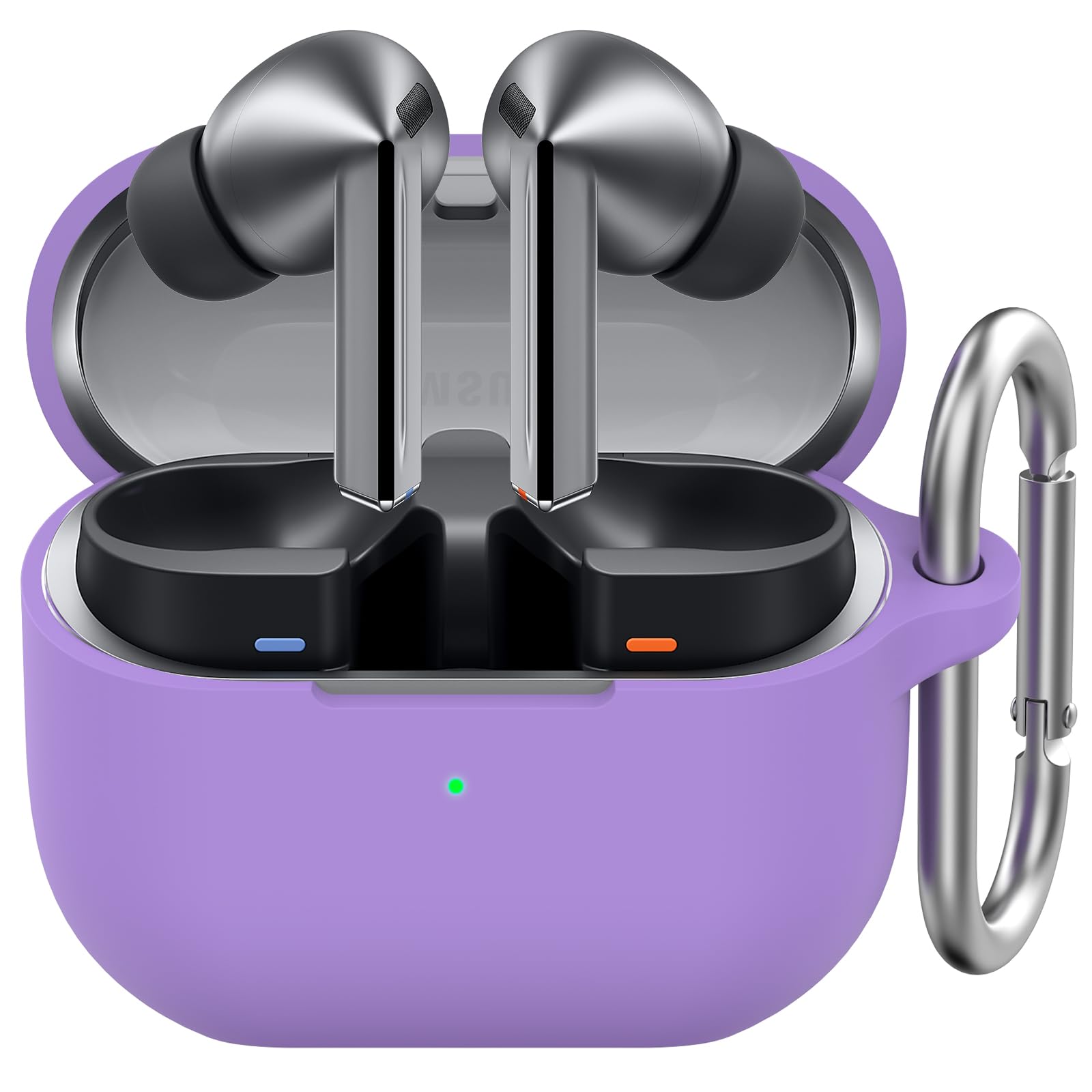 AhaStyle シリコンケース Samsung Galaxy Buds3 FE (2025)/Buds3/Buds3 Pro (2024) 対応 耐衝撃 フルプロテクション スキンケースカバーSamsung Galaxy Buds3シリーズ互換 ワイヤレス充電対応