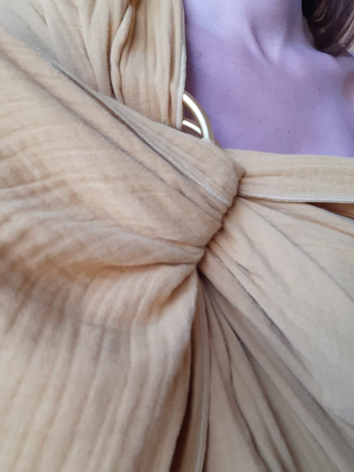 Amarsupiel | Bandolera portabebé anillas de MUSELINA | Bandolera de anillas de Bámbula | Bandolera premium de porteo fabricada en la UE | Bandolera de porteo tejido certificado OEKOTEX