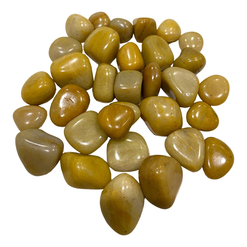 VIE Naturals Tumbled Crystals, 250g Pack, Yellow Aventurine, One
