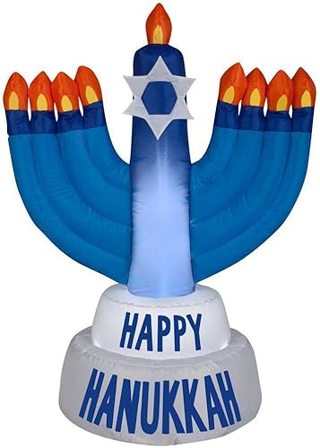 Gemmy Industrias Hanukkah Menorah Navidad Inflable Plástico