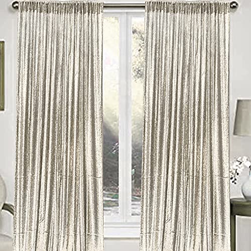Cortina Telón de Fondo de Lentejuelas Champagne 4FTx8FT 2 Paneles miniatura 1