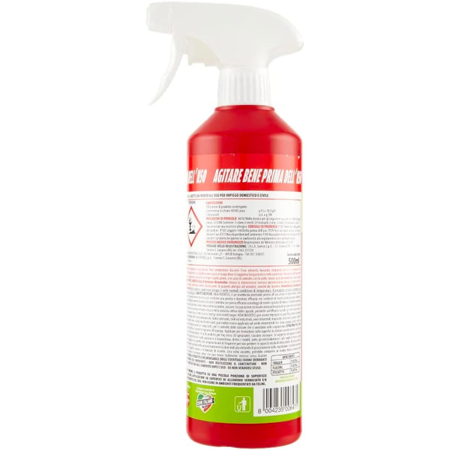 Insetticida Multinsetto Microincapsulato per Uso Domestico – 500 ml kit con Spugna Brandizzata SPESA & RISPARMIO Inclusa – Variazioni 4/8/12 Pezzi (12)