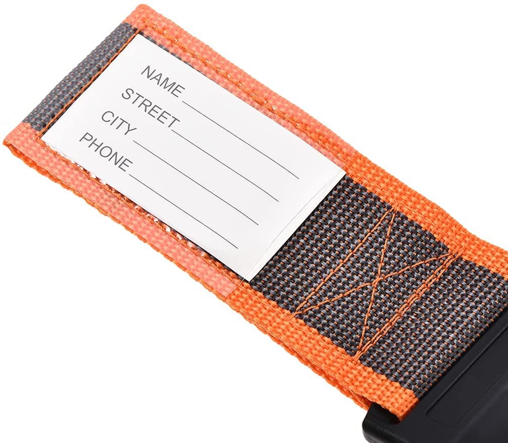 OFUNGO Cinturones for la Seguridad de los Viajes Amplificados Amplificadas Maleta Ajustables Correas, Bloqueo de combinación, 2MX5CM Ajustable PÁGINAS Accesorios de Embalaje de Viaje, Gris Rojo 4pcs.