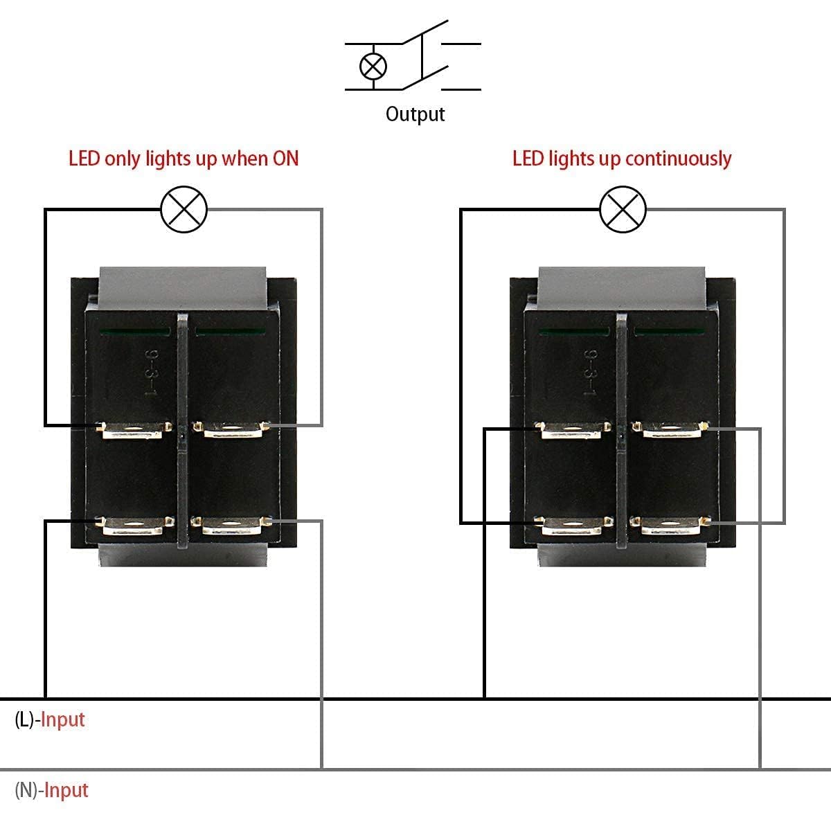 Interruptor Basculante DPST ON/OFF 4 pin, 5 Unidades - imagen 5