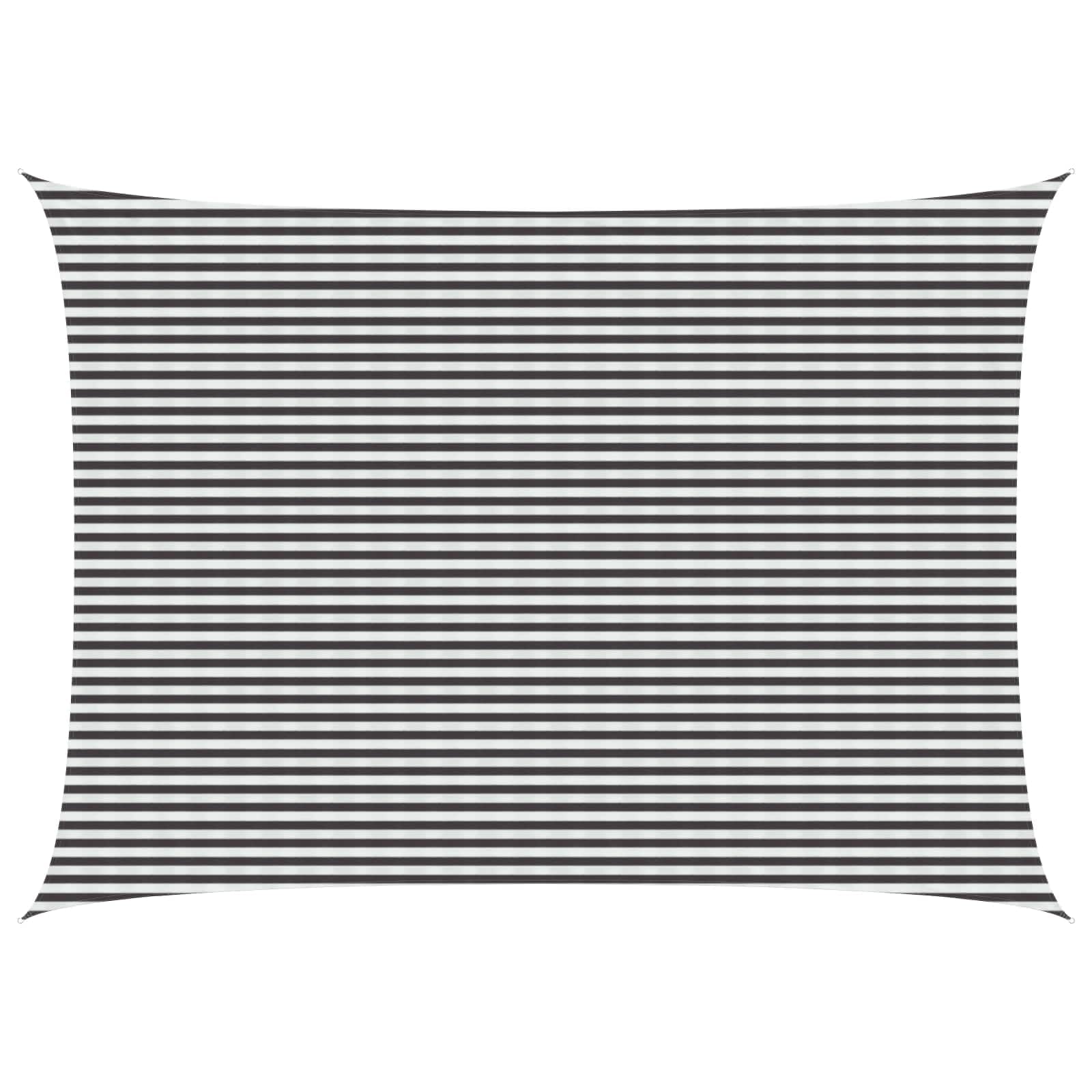 Sonnensegel Rechtwinklig 5x8m Winddurchlässig Schattennetz Anthrazit Weiß HDPE Sichtschutz Sonnenschutz für Garten Terrasse Balkon Camping Pavillon Outdoor