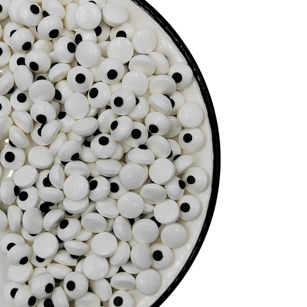 Eastron Edible Small Candy Eyeballs Eyes Cake Cupcake Toppers Cookie Decorations Dessert Sprinkles for Halloween Christmas Birthday Party Supplies 2.75 Ounce