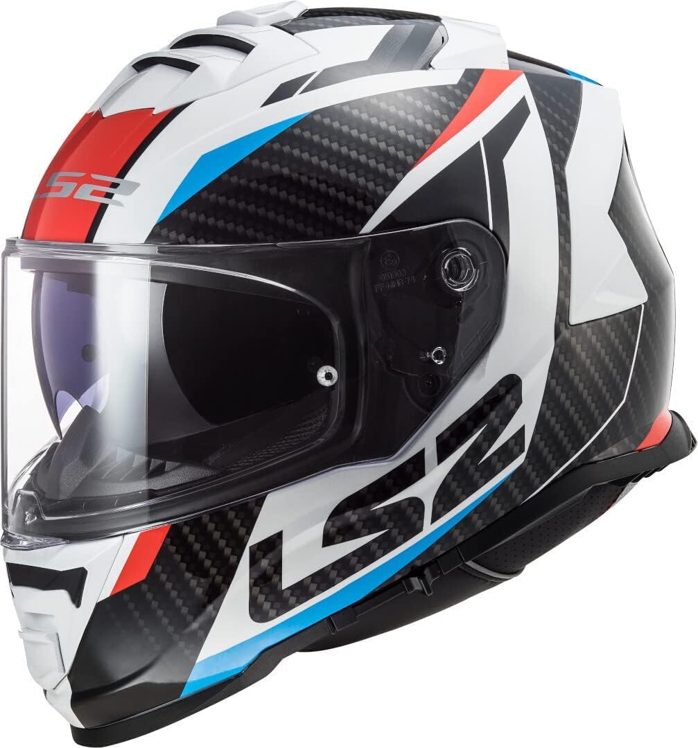 LS2, Casco de moto integral STORM II RACER Rojo Azul, S