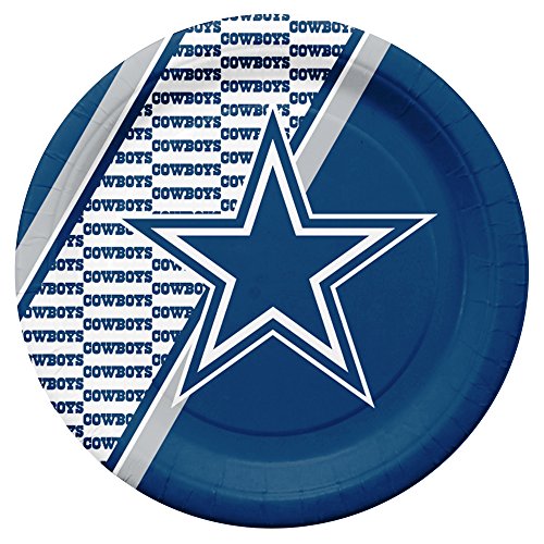 Duck House Sports Dallas Cowboys Disposable Paper Plate - 20 PK