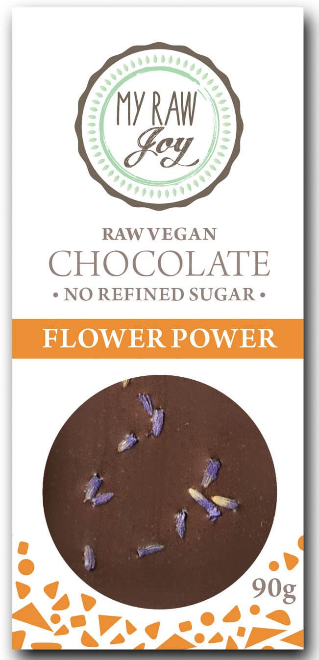 My Raw JoyRaw Vegan Bio Chocolate Flower Power (90g)