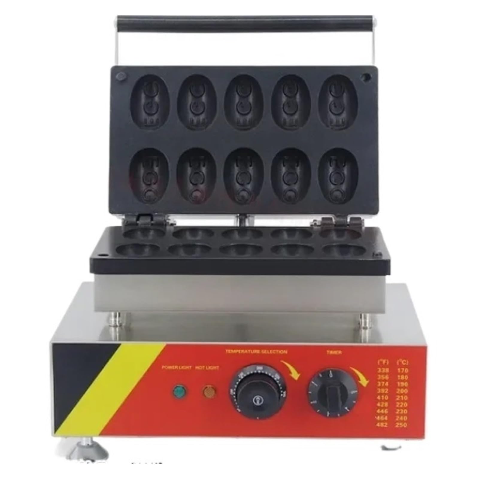 Elektryczna Gofrownica 10 Szt. Mini Jajeczna Dorayaki Machine Waffreras Kitchen Home Appliance Snack Gaufriers Jednolita Dystrybucja CiepłA