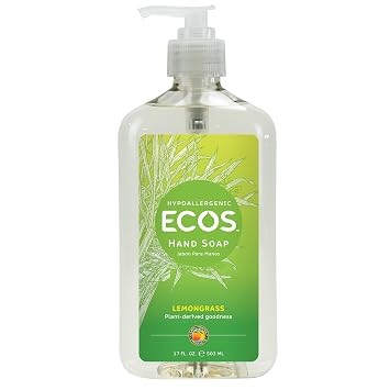 Earth Friendly Soap Hand Liquid Lemongrass, 17 oz