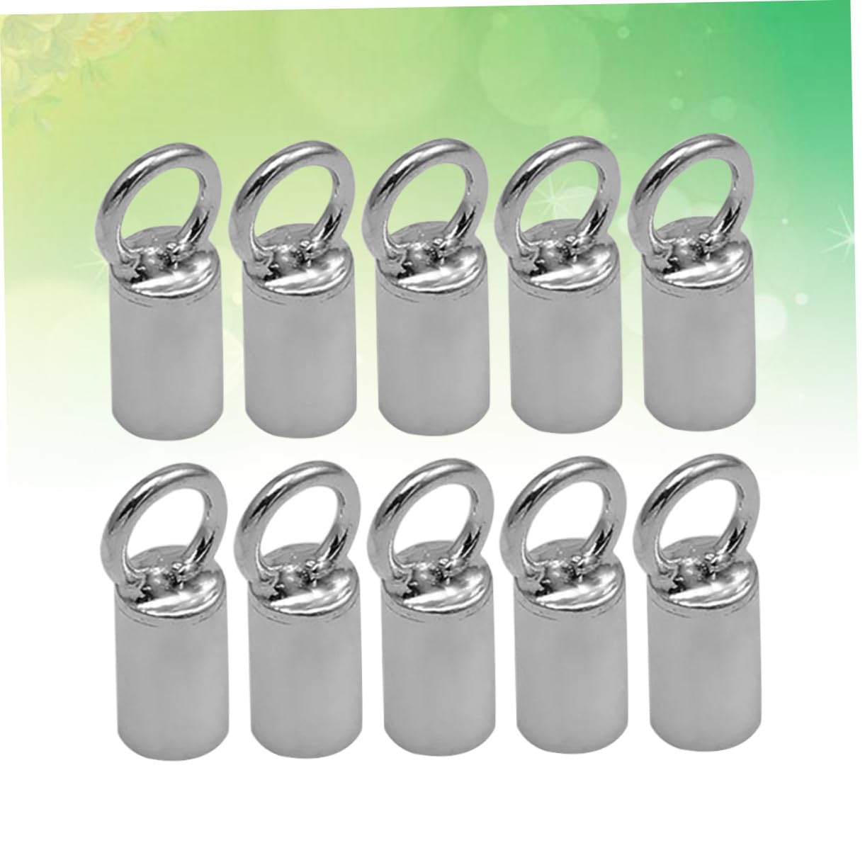 ORFOFE Endclips Selbstgemacht Zubehör Feine Verarbeitung 10 Stück aus 925 Silber Rohr für Halsketten und Armbänder für Besondere Geschenke und Schmuckherstellung