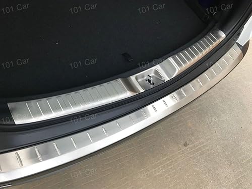 Miniatura 3 de 1 pieza de acero inoxidable para puerta trasera del maletero interior de la placa del alféizar, moldura de moldura de tira de moldura de emblemas