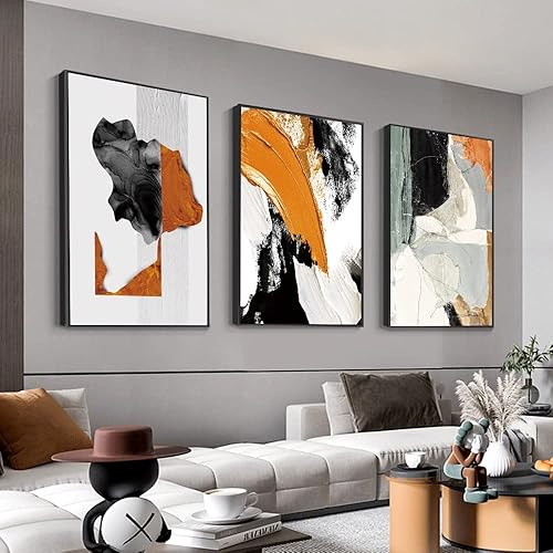 Miniatura 1 de Lienzo decorativo para pared, diseño de graffiti abstracto estético, grande, 32 x 24 pulgadas, juego de 3 pósteres de arte moderno, arte de la