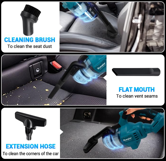 Image of Cordless Vacuum Compatible with Makita 18V Battery, Handheld Vacuum Cleaner for Home Car Hardwood Floor Carpet, Portable Shop Vacuum with Washable HEPA Filter(Tool Only)
