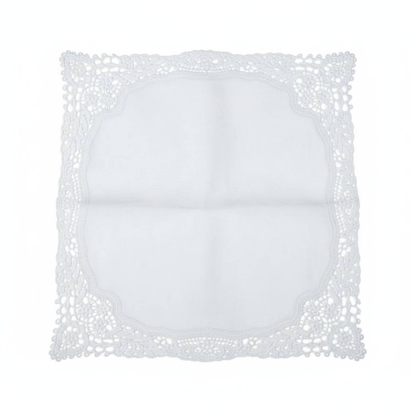 Elegant Embroidered Handkerchief Lightweight Lace Cotton Hanky For Gift, Wedding, Memorial, White | Handkerchiefs Vintage Accessories Clothing, Shoes-image-47