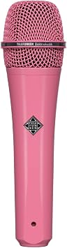 Telefunken M80 Super-Cardioid Custom Dynamic Handheld Microphone, 30Hz-18kHz Frequency Range, 300Ohms Output Impedance, 3-Pin Male XLR Connector, Pink