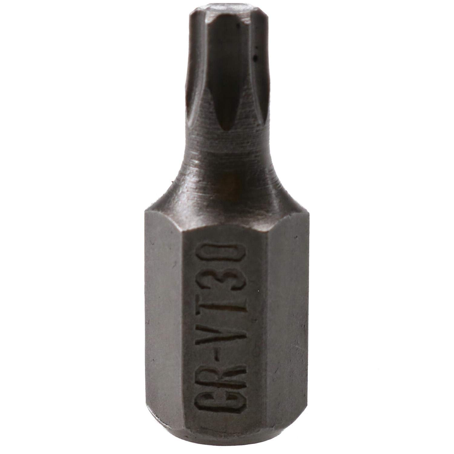 AB Tools T30 Torx Star Bit 30mm Length 10mm Shank Chrome Vanadium Hardened Tip Cr-V