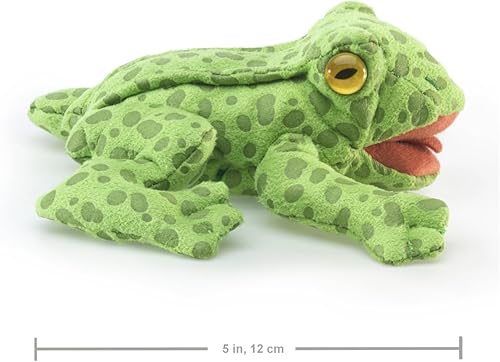 Miniatura 5 de Folkmanis Peluche de marioneta de dedo de rana, verde, 1 EA