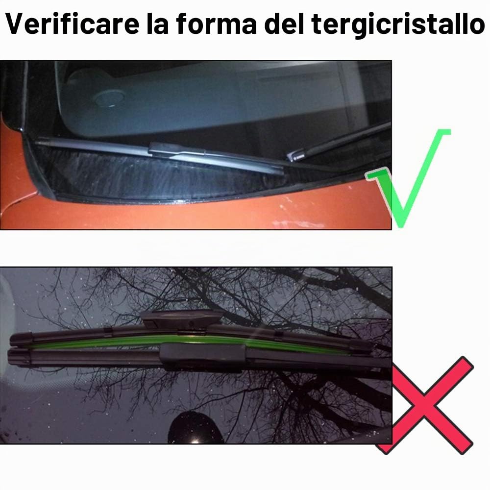 Xukey Set di 3 spazzole tergicristallo anteriori e posteriori per Captur 2017 2018 2019 2020 (set di 3)
