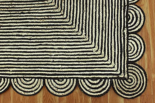 Tapis en jute tressé noir, la solution réversible pour protéger vos sols - 7