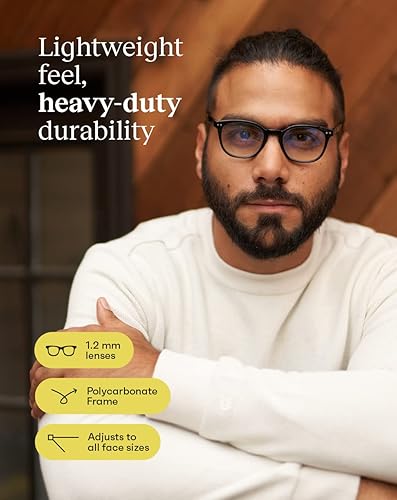 Miniatura 5 de Gander Paquete de 2 lectores de moda para hombres y mujeres lentes de lectura con bloqueo de luz azul Marco de estilo elegante Negro y tortuga